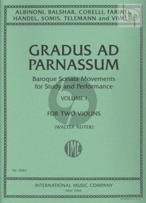 Gradus ad Parnassum Vol.1 (Baroque Sonata Movements for Study and Performance)
