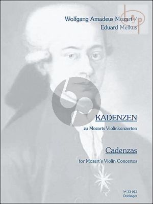 Cadenzas for Mozart's Violin Concertos
