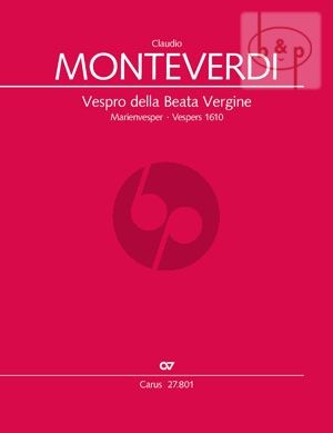 Vespro della Beata Vergine (Vespers 1610) Soli-Choir-Orch. Vocal Score (lat.)