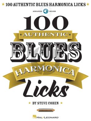 Cohen 100 Authentic Blues Harmonica Licks Book with Audio Online