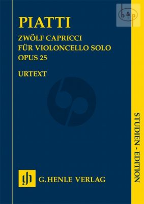 12 Capricci Op.25 (Violoncello) (Study Score)