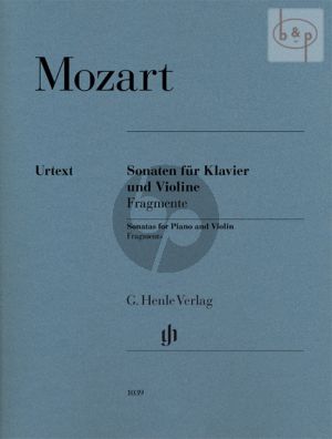 Sonatas for Violin-Piano (Fragments) (edited by Wolf-Dieter Seiffert)