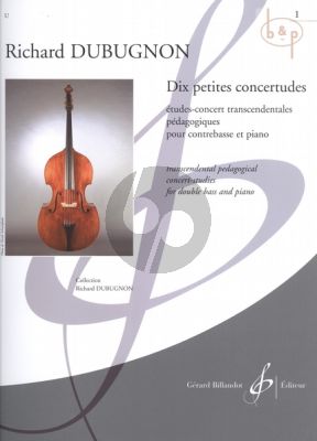 10 Petites Concertudes Vol.1 (No.1 - 5) (Double Bass-piano)