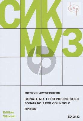 Sonata No.1 Op.82 Violine solo