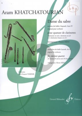 Danse du Sabre (3 Clar.[Bb]-Bass Clar.) (Score/Parts) (transcr. Florent Heau)