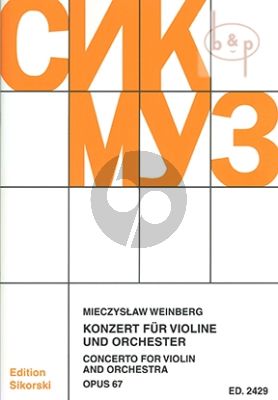 Concerto Op.67 Violin-Orchestra Study Score