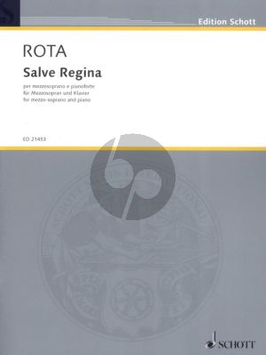 Rota Salve Regina (1958) for Mezzo Soprano Voice and Piano