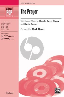 Bayer Sager The Prayer SATB (Arranged by Hayes)