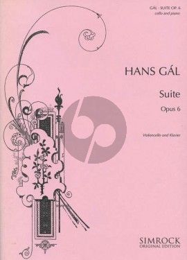 Gal Suite Op. 6 for Cello and Piano