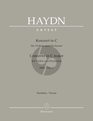 Haydn Konzert C dur Hob.VIIa:1 for Violin and Orchestra Full Score (Edited by Heinz Lohmann and Gunter Thomas)