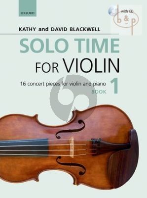 Solo Time for Violin Vol.1 - 16 Concert Pieces for Violin and Piano Book with Cd