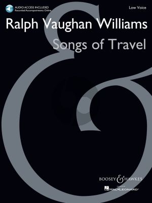 Vaughan Williams Songs of Travel Low Voice with Piano Book with Audio online of the Piano Accomp.