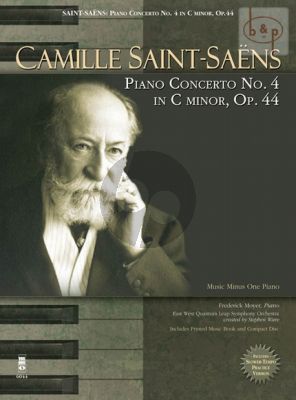 Saint-Saens Concerto No.4 c-minor Op.44 Piano-Orchestra (Bk-Cd) (Music Minus One)