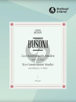 Busoni 2 Counterpoint Studies according to J. S. Bach K 40 - 41 Piano solo
