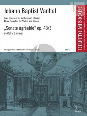 Sonate Agreable Op.43 No.3 d-minor