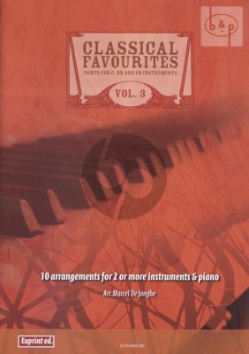 Classical Favourites Vol.3 (10 Arrangements) (2 Instr.[C/Bb/Eb]-Piano)