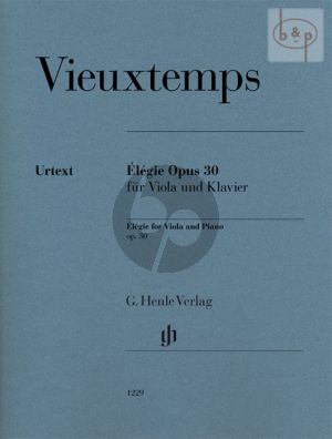 Elegie Op. 30 Viola and Piano