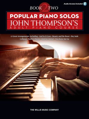 Thompson Popular Piano Solos Vol.2 (John Thompson Adult Piano Course) (Book with Audio access online) (edited by Baumgartner-Austin) (interm.level)