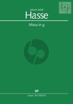 Missa g-moll (Hasse Werkverz. IV/ 3 (Soli-Choir-Orch.)