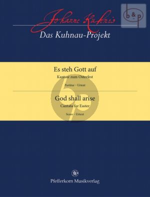 Es steh Gott auf (Kantate zum Osterfest) (SSATB- 2 Trp.- 3 Trb.-Pk.- 2 Vi.-Bc)