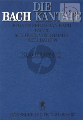 Kantate BWV 2 Ach Gott, vom Himmel sieh darein (Vocal Score)