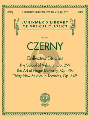 Czerny Collected Studies Op.299 -Op.740 and Op.849 for Piano