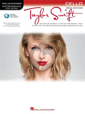Taylor Swift Instrumental Play-Along for Cello(15 Favourites) (Hal Leonard Instrumental Play-Along) (Book with Audio online)