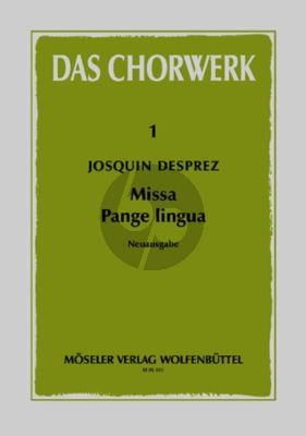 Desprez Missa Pange Lingua (4-part Mixed Choir) (Blume)