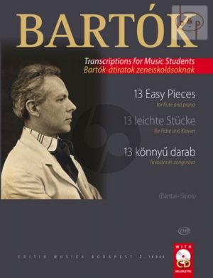 Bartok 13 Easy Pieces Flute and Piano (Bk-Cd) (edited by Bantai and Sipos)