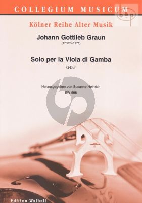 Solo per la Viola da Gamba G-dur