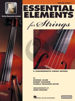 Allen Gillespie Tellejohn Hayes Essential Elements Strings Vol.1 Violin book with Audio Online (Arrangements by John Higgins)