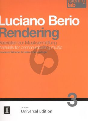 Schmidinger Wimmer Lucian Berio Rendering (Materialen zur Musikvermittlung) (Listening Lab. Series) (German/English)