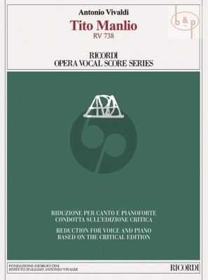 Vivaldi Tito Manlio RV 738 Vocal Score (edited by Alexander Borin)