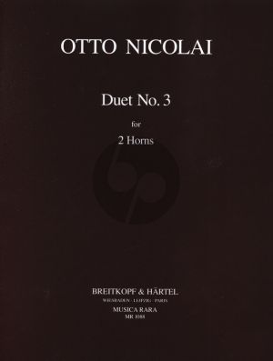 Nicolai Duet No.3 2 Horns (Kurt Janetzky)