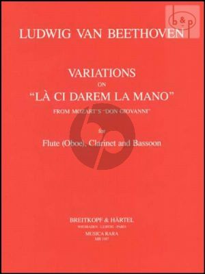 Variations on 'La Ci Darem la Mano' for Oboe, Clarinet and Bassoon Score and Parts