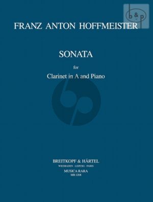 Hoffmeister Sonata Clarinet and Piano (from 6 Duos) (edited by Werner Genuit and Dieter Klocker)