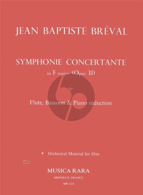 Breval Symphonie Concertante F-major Op.31 (Flute-Bassoon-Piano [red.]) (Lasocki)