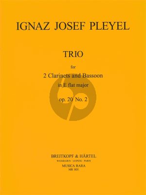 Trio A-flat major Op.20 No.2 2 Clarinets-Bassoon