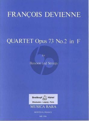 Devienne Quartet F-major Op.73 No.2 (Bassoon and Strings Score/Parts) (Voxman)