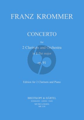 Krommer Concerto E-flat major Op.91 (2 Clar.-Piano) (Martin)