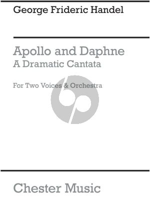 Handel Apollo and Daphne (A Dramatic Cantata for 2 Voices and Orchestra) (Vocal Score)