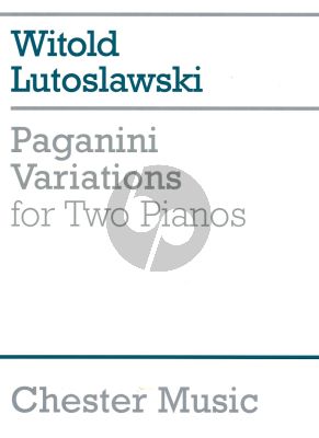 Lutoslawski  Paganini Variations 2 Piano's (2 copies included)