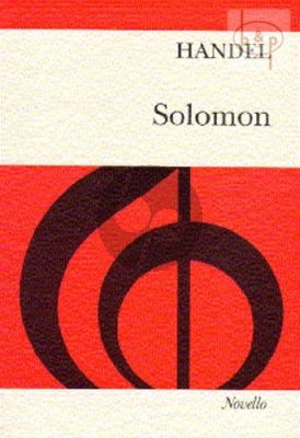 Solomon HWV 67 (Oratorio 3 Acts) Soli-Choir-Orchestra
