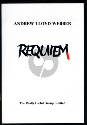 Lloyd Webber Requiem Sopran-Tenor-Treble solo-SATB-Orchestra Vocal Score