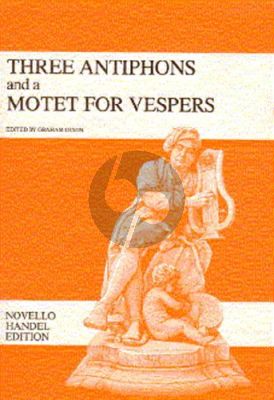 3 Antiphons and a Motet for Vespers (SA soli-Str.-Organ)