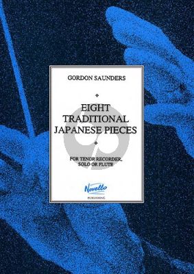Saunders 8 Traditional Japanese Pieces for Tenor (or Descant) recorder