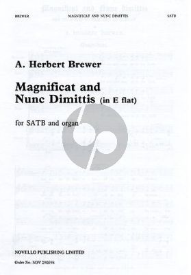 Brewer Magnificat and Nunc Dimittis E-flat SATB-Organ