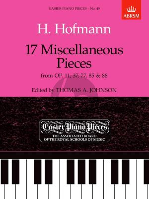 Hoffmann 17 Miscellaneous Pieces for Piano (edited by Thomas A. Johnson)