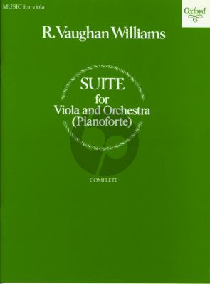 Vaughan Williams Suite for Viola and Orchestra (piano reduction)