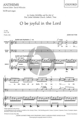 O be Joyful in the Lord SATB
